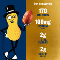 Planters Special Reserve peanuts close-up texture highlighting crisp crunch.