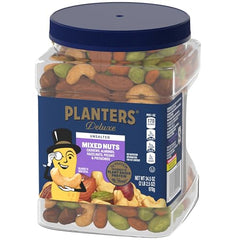 Planters Unsalted Nuts work desk setup, ready for quick energy during work.