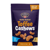 Platinum Toffee Cashews pack in resealable pouch for on-the-go snacking