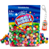 Playo Dubble Bubble gumballs in a 53 oz bulk bag, ideal for home refills.