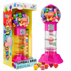 PlayO gumball machine with spiral dispenser for kids' room play and snack-time fun