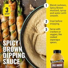 Plochman's Spicy Brown Mustard squeeze bottle for easy, precise sandwiches