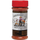 Plowboys Yardbird rub bottle boosts flavor for grilling chicken and pork.