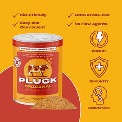 PLUCK dusted on vegetables demonstrates versatile use as a superfood-friendly seasoning.