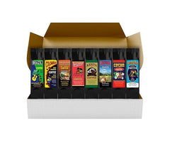 Plum Nellie world tour gift set with eight ground coffees for gifting.
