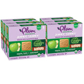 Plum Organics Jammy Sammy bar front view with apple and kale, toddler-friendly snack