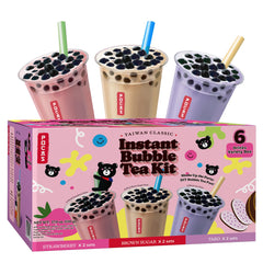 Pocas Bubble Tea Kit variety 6-pack for easy at-home entertaining.