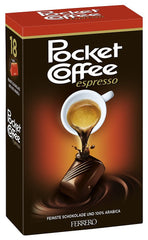 Pocket Coffee with espresso-filled chocolate praline, a convenient energy-boosting treat.