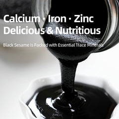 PoetrySeptember black sesame paste added to hummus for depth and aroma.