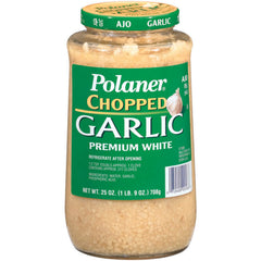 Polaner chopped garlic jar ready to use for sauces and sautés.