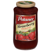 Polaner Strawberry Preserves jar 32oz, ready for pantry use and breakfast spreads