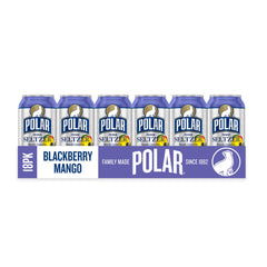 Polar Seltzer 18-pack cans lineup suggests convenient on-the-go hydration.