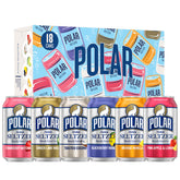 Polar Seltzer pink apple lemon cans offer crisp flavor and calorie-free refreshment.