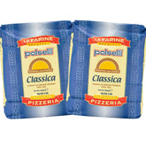 POLSELLI Classica 00 flour 2-pack bags for authentic home pizza and bread baking.