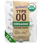 POLSELLI organic 00 flour bag ready for pizza and bread dough