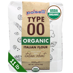 POLSELLI organic 00 flour bag ready for pizza and bread dough