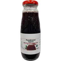 Pomegranaze glass packaging close-up highlighting freshness without plastic contact.