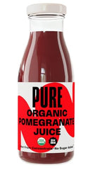 Pomona cold pressed juice glass bottle highlights natural flavor and no concentrate