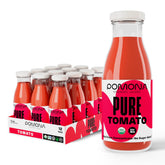 Pomona Organic Juices tomato juice bottle ready for everyday sipping