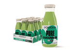 Pomona Pure Cucumber Juice bottle highlighting organic freshness and on-the-go convenience.