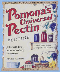 Pomonas Universal Pectin packaging close-up for citrus-based jams and jellies.