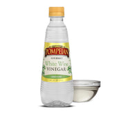 Pompeian White Wine Vinegar shows a crisp taste, perfect for dressings and marinades.