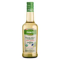 Ponti white wine vinegar bottle ideal for bright dressings.