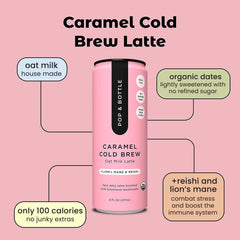 Pop and Bottle organic clean label latte without gums or emulsifiers.