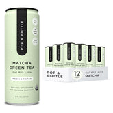 Pop & Bottle matcha-reishi-maitake latte can for on-the-go energy and nourishment.
