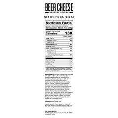 POP DADDY Beer Cheese pretzel sticks bag closeup, pantry-friendly snack