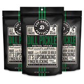 Pop Daddy Dill Pickle Pretzels packaging highlights bold dill flavor.