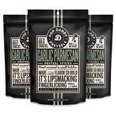 Pop Daddy Garlic Parmesan pretzel sticks in packaging for a convenient, savory snack on the go