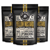 POP DADDY Flavored Pretzels Sticks Yellow Mustard in a convenient 3-pack.