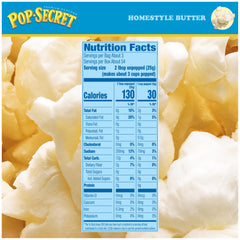 Pop Secret 18-pack box highlights economical, shareable family snack.