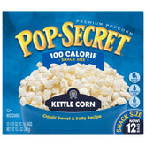Pop Secret kettle corn pack front view ideal for family movie night.