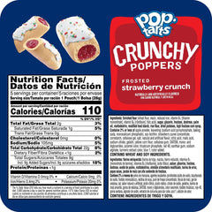 Pop-Tarts Crunchy Poppers frosted strawberry bite-sized pieces for easy snacking.