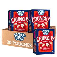 Pop-Tarts Crunchy Poppers packaging shows six-box set for sharing.