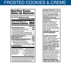 Pop-Tarts Frosted Cookies and Creme inside view showing creamy filling.