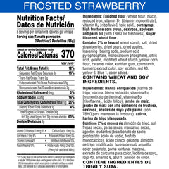 Pop-Tarts Frosted Strawberry 32-pouch pack highlights convenient, individually wrapped portions.
