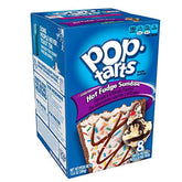 Pop-Tarts Hot Fudge Sundae with chocolate crust, ready for a quick morning bite