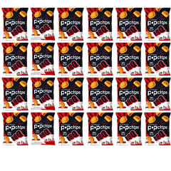 Popchips BBQ potato chips in 0.8 oz bag for on-the-go snacking.