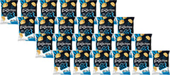 Popchips Sea Salt packaging shows light, crispy texture for a healthier snack