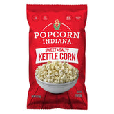 Popcorn Indiana Kettle Corn six-pack, ready-to-eat snack for gatherings.