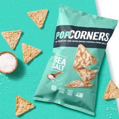 PopCorners Sea Salt snack packaging, ready for sharing and on-the-go moments.