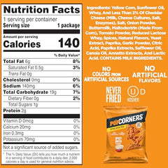 PopCorners Spicy Queso packaging highlights bold Tex-Mex flavor.