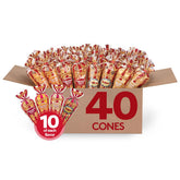 Popcornopolis 40-pack variety cones for easy sharing and party snacking.