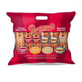 Popcornopolis Zebra cone 12pk, ideal for parties with bold striped flavor.