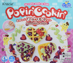 Popin' Cookin' Waffle Kit packaging with colorful instructions for creative play.