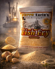 Poppa Earle's Cajun spices deliver vibrant seasoning with garlic, onion, and lemon.