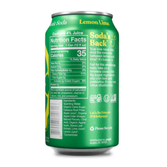 Pouring Poppi Lemon Lime from a can, vibrant fizz for a flavorful pick-me-up